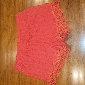 Girls eyelet Shorts, New 11/12